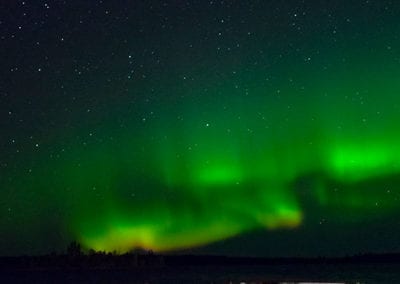 Northern lights over Jan Lake